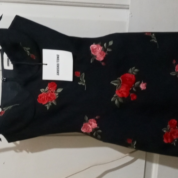 SHUSHU/TONG Dresses & Skirts - SHUSHU/TONG Black with red roses cocktail dress from Nordstrom
